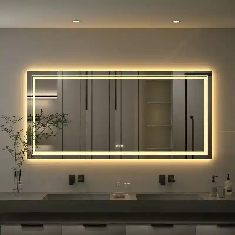 Modern Full-Length LED Lighted Bathroom Mirror