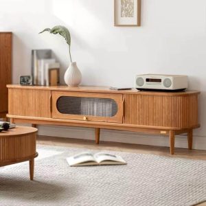 Modern Nordic Wooden TV Stand