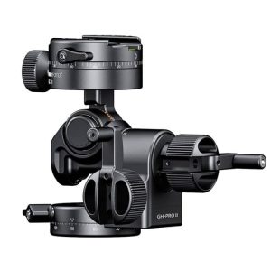 Precision 3-Way Geared Tripod Head with Quick Release Plate for DSLR Cameras