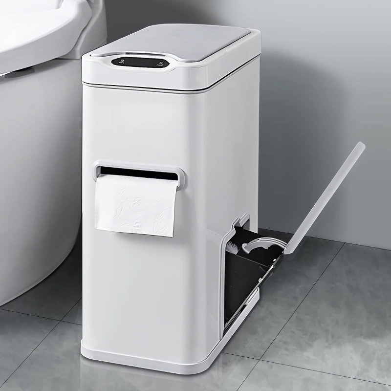7L Stainless Steel Smart Sensor Trash Can with 3-in-1 Function