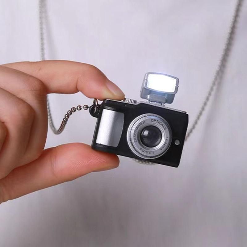 Luminous Punk Camera Pendant Necklace