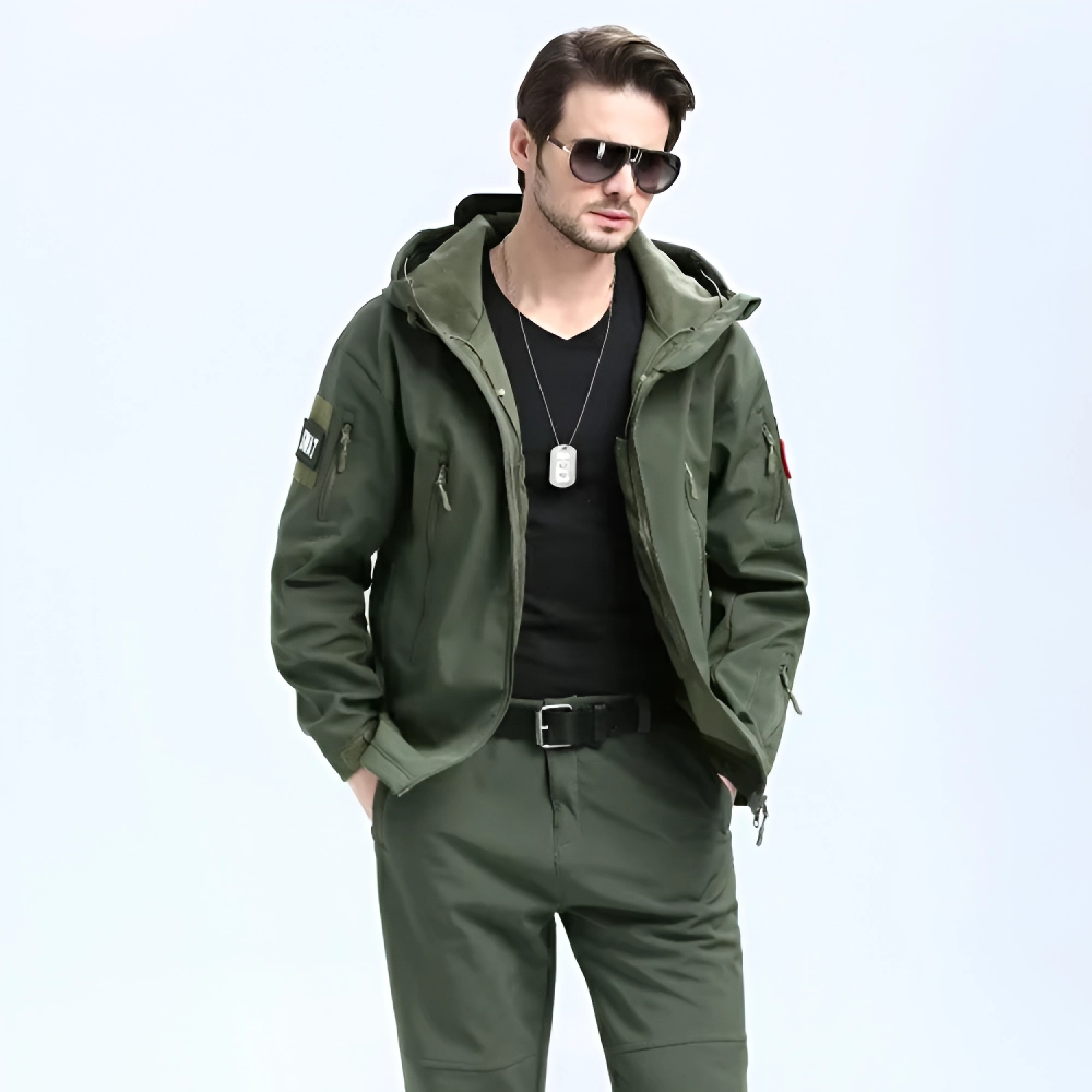 Thermal Tactical Outdoor Jacket Set: Windproof, Waterproof & Quick-Dry