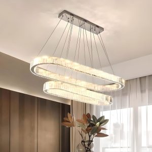 Contemporary LED Crystal Ceiling Pendant
